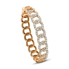 18 Karat Gold 5 CTW Round Brilliant Diamond Hinged Link Bangle Bracelet. Exclusive Fashion, Gold Jewelry Fashion, Brilliant Diamond, Bangle Bracelet, Round Brilliant, Diamond Bracelet, Gold Diamond, Beautiful Jewelry, Bangle Bracelets