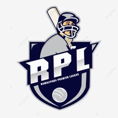 the logo for the baseball team, featuring a man with a bat in his hand