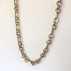 Minimum order is $10.00 - Prior to shipping charges. A Sensational double cable chain is clean brass, slightly oxidized, has a light bronze color. Amazing visual heft without being overly heavy on the neck or wrist. To die on a man's wrist btw. All links are open for manipulation so you don't have to waste any chain! Oval links measure 9mm x 15mm, round links measure 10mm and the square wire is 1.5mm 1 Order - 1 Foot *Minimum Shop Order: $10.00 Merchandise, prior to shipping charges. Small Envelopes, Heavy Chain, Bronze Color, Cable Chain, Chain Necklace, Cable, Brass, Chain, Square