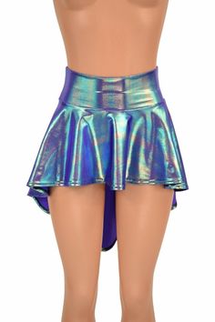 "This item is made to order, please read all the way through the listing before purchasing! This metallic \"Moonstone\" skirt is made of four way stretch spandex. Flirty and twirly, with lots flouncy bouncy movement! Skirt measures 10\" in front and 22\" in back. Womens Sizing (See below for instructions on where measurements should be taken) XXS: Bust 29\"-30\" / Waist 22\"-23\" / Hips 30\"-32\" Extra Small: Bust 31\"-32\" / Waist 24\"-25\" / Hips 33\"-35\" Small: Bust 33\"-34\" / Waist 26\"-28 Metallic Stretch Skirt For Party, Metallic Stretch Skirt For Night Out, Shiny Stretch Mini Skirt, Shiny Fitted Mini Skirt, Fitted Shiny Mini Skirt, Shiny Metallic Skirt For Summer, Metallic Stretch Skirt For Summer, Summer Metallic Stretch Skirt, Shiny Stretch Mini Skirt Bottoms