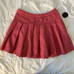 The Cutest Tennis Skirt / Mini Skirt From Forever 21! Brand New With Tags And In Perfect Condition Size: Medium Trendy Pink Cotton Pleated Skirt, Casual Pink Cotton Pleated Skirt, Trendy Lined Cotton Tennis Skirt, Pink Pleated Cotton Mini Skirt, Trendy Cotton Flared Skort, Pink Cotton Mini Pleated Skirt, Pink Cotton Pleated Mini Skirt, Pink Pleated Cotton Skort, Trendy Flared Skirt For School