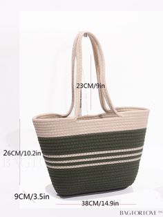 BagForLove - Stylish & Versatile Woven Straw Bag - A Contemporary Fashion Must-Have Product Description Color Army Green Pattern Type Plaid Type Shoulder Tote Bag Material Polyester Composition 100% Polyester Details Pictures Similar Products h2 { text-align: center; } /* æ¢è¡ */ li{ white-space: normal; word-break: break-all; word-wrap: break-word; } .red-box { width: 100%; display: flex; flex-direction: row; flex-wrap: wrap; justify-content: center; } .red-box > div { width: 190px; height: 250px; margin: 10px; } .red-box > div > a > img { width: 190px; height: 250px; } .size-box { width: 100%; margin: auto; white-space: nowrap; } .table { border-collapse: collapse; border-spacing: 0; width: 100%; table-layout: fixed; } tr, td, th { border: 1px solid rgb(175, 173, 173); padding: 10px 0p Diy Crafts Room Decor, Bags Tote, Word Wrap, Nature Crafts, Macrame Patterns, Green Pattern, Shoulder Tote Bag, Shoulder Tote, Contemporary Fashion