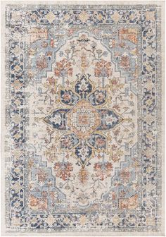 Gillan Oriental Blue/Gray Indoor / Outdoor Area Rug Deco Boheme Chic, Peach Rug, Boho Chique, Beach Rugs, Waterproof Rug, Outdoor Runner Rug, Updated Traditional, Deco Boheme, Polyester Rugs