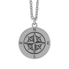 Beautifully handcrafted Silver Compass Pendant is made with solid 925 Sterling Silver. This makes a fantastic gift choice and will be sure to impress! Sizing: 17mm Height - Adjustable necklace length from 16 Inches to 18 Inches - Bail Size: 3.5mm - Silver Necklace is included! Heirloom Quality: Each pendant is handcrafted in California with real 925 Sterling Silver, comes with a "925CA" quality hallmark stamped on each piece. Stand out from the rest of the crowd with this clean finish with intri Silver Compass Necklace, Compass Necklace Silver, Nautical Necklace, Compass Pendant, Compass Necklace, Nautical Jewelry, Adjustable Necklace, Fantastic Gifts, Solid 925 Sterling Silver