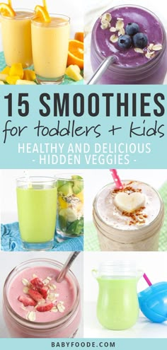 the top ten smoothies for toddlers and kids that are high in proteins