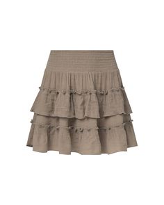 Pebble Pebble Color, Crinkle Skirt, Rachel Parcell, Crinkle Fabric, Ruffle Mini Skirt, Tiered Ruffle Skirt, Ruffle Skirt, Matching Sets, Smocking