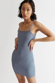 Cami Mini Dress, Material Dress, Mini Cami Dress, Ribbed Dress, Ribbed Dresses, Formal Outfit, Effortless Chic, Bodycon Mini Dress, Strappy Heels