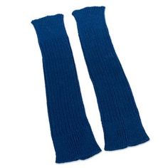 Blue Fitted Casual Leg Warmers, Casual Fitted Blue Leg Warmers, Blue One-size Leg Warmers For Fall, Casual Blue Stretch Leg Warmers, Cozy Blue Leg Warmers For Winter, Blue Fitted Leg Warmers For Winter, Fitted Blue Leg Warmers For Winter, Blue Fitted Leg Warmers For Fall, Knitted Blue Leg Warmers For Winter