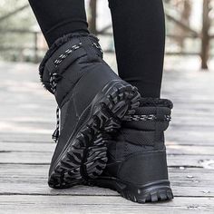 Winter Warm Women Boots Waterproof Snow Boots Plush Ankle Shoes Woman Red Black Boot Ladies Botas De Mujer Invierno Nuevas Waterproof Snow Boots, Ankle Shoes, Boots Waterproof, Boot Types, Women Boots, Grey Shoes, Shoes Woman, Black 7, Rubber Heels