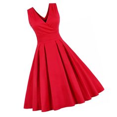 Wrap V Neck Pleated Swing Pin Up Dress. Side Zipper Closure. 95% Cotton And 3% Spandex. Plus Size Avaiable. Special Order Delivery 7-21 Business Days Red Midi Length Elastane Dress, Red Midi-length Elastane Dress, Red Elastane Spring Dress, Red Knee-length Elastane Dress, Charmeuse Bridesmaid Dress, Sunday Clothes, Vintage Dress Blue, Dinosaur Dress, Green Bodycon Dress