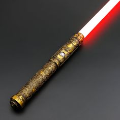 a light saber with intricate designs on it