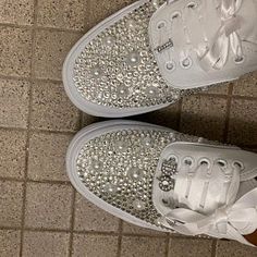 Crystal & Pearl I Do Wedding Bridal Vans Shoes | Etsy Glamorous Rhinestone Sneakers With Round Toe, Elegant Wedding Sneakers With Rhinestones, Elegant Rhinestone Sneakers With Round Toe, Glamorous Bling Lace-up Sneakers, Glamorous Bling Sneakers With Round Toe, Glamorous Sneakers With Bling And Round Toe, Elegant Round Toe Sneakers With Rhinestones, Elegant Sneakers With Rhinestones, Wedding Lace-up Sneakers With Rhinestones