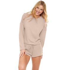 This soft, waffle knit pajamas set for women from Alexander Del Rossa is comfortable, durable, and classy. Made from a premium fabric that is light, soft, durable.  Fabric will not shrink and the colors have been tested extensively and do not bleed.  Top features include: round neckline with drop shoulder long sleeves.  Pajama shorts features include: soft elastic waistband, and drawstring. Knit Pajamas, Womens Thermal, Shipt Shopper, Sleep Shirt, Pajamas Set, Knitting Women, Pajama Shorts, Waffle Knit, Drop Shoulder