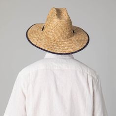 Our men's straw lifeguard is made from 100% straw and features a 4.5 inch brim with a tropical printed under-brim. It also offers UPF 50+ sun protection and a rush straw cattleman's crease. The lifeguard comes in three colors: black, blue, and orange, and is available in size 59 cm. Features: Colors: Black, Blue, & OrangeMaterials: 100% StrawBrim Size: 4.5" BrimSize: 59cmSun Protection: UPF 50+ Wide Brim Hat Summer, Sand Collection, Outdoor Cap, Hat Clips, Summer Favorites, Scarf Poncho, Fall Favorites, Blue And Orange, Dress Hats