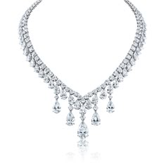 Leeah 105 Carats Combine Mix Shape Lab-Grown Diamond Bib Necklace Harry Winston Jewelry Necklaces, Harry Winston Diamond Necklace, Expensive Accessories, Harry Winston Necklace, Jewelry Expensive, Harry Winston Jewelry, Harry Winston Diamond, Pink Diamond Jewelry, Luxury Diamond Jewelry