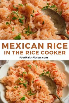 mexican rice in the rice cooker