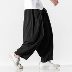 These pants are only suitable for people with a weight of 40-100KG/88-220 pounds and a height of 150-185CM/59-72.8in, please pay special attention, if the size exceeds this data, the size of the pants will not be suitable.Please note: All garments are made according to the size chart, and customization is not currently supported. Pure natural linen materials, comfortable, breathable, refreshing and soft fabric. 【Material】: 70% Linen, 30% Cotton Please refer to the size chart to choose the size t Wide Leg Pants 2022, Men Wide Leg Pants, Lantern Pants, Baggy Fashion, Mens Trousers Casual, Linen Drawstring Pants, Mens Summer Outfits, Trousers Men, Baggy Trousers