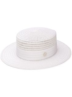 Maison Michel Kiki Hat Ss20 | Farfetch.com Boonie Hat, White Accessories, White Hat, Ribbon Trim, Curator Style, Wide Brimmed, Grosgrain Ribbon, Panama Hat, Floppy Hat