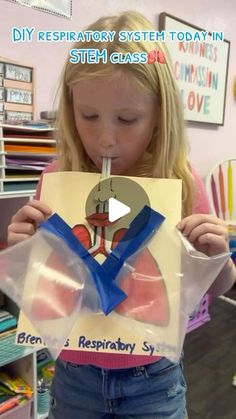 Science Project For 1st Grade, 2nd Grade Science Fair Projects, Respiratory System Projects, Respiratory System Activities, Ks1 Science, 4th Grade Science Projects, Science Project Ideas, Teacher Instagram, Homeschool Stem