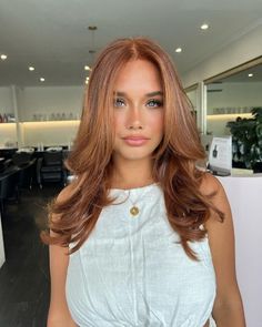 Copper Hair For Medium Skin, Expensive Copper Hair, From Blonde To Auburn Hair, Soft Red Brown Hair, Red To Light Brown Hair, Reddish Brown Hair Light, Brown Hair Colors Spring 2024, Red Hair On Fair Skin, Auburn Hair Cool Skin Tone