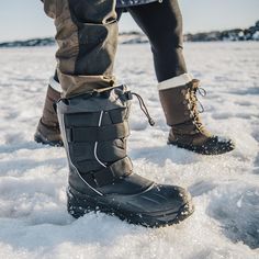 Tested at both the North and South Poles, EIGER performs flawlessly under the most demanding conditions. EIGER is appropriate for extended periods of time in extreme cold weather, snow and/or ice-covered environments, where activity level may be low to moderate. Boasting the most comprehensive inner boot system, EIGER features the highest level of cold comfort in the Baffin range. Rugged Winter Boots For Outdoor Work, Rugged Boots For Outdoor Work In Winter, Rugged Boots For Winter Outdoor Work, Insulated Winter Hiking Boots For Outdoor Activities, Waterproof Boots For Winter Outdoor Activities, Waterproof Winter Boots For Outdoor, Winter Weatherproof Hiking Boots For Cold Weather, Insulated Waterproof Boots For Winter Outdoor Work, Insulated Waterproof Boots For Outdoor Winter Work