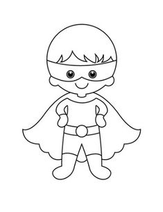 a cartoon character with a mask and cape, standing in front of a white background