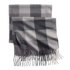 Add a touch of warmth and style with this brushed plaid scarf, perfect for enhancing any cold-weather outfit. Soft and comfortable, it’s an essential winter accessory. Lightweight Imported Hand wash Polyester 69"L x 14"W Polyester 77-in. lengthRESPONSIBLE CU1128546GRS-2022-00074530 Global Recycled Standard certified polyester Contains recycled materials Contains at least 50% recycled metal 100% Size: One Size. Color: Grey Buffalo Check. Gender: male. Age Group: adult. Casual Plaid Scarves For Cold Weather, Cold Weather Outfit, Recycled Metal, Buffalo Check, Winter Accessories, Plaid Scarf, Recycled Materials, For Life, Cold Weather