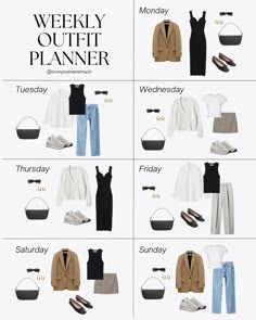 Smart Casual Women Outfits, Capsule Wardrobe Casual, Outfit Planner, Casual Work Outfits Women, Mode Tips, Business Casual Outfits For Women