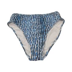 Jessica Simpson Womens High Waist Bikini Bottom Blue Swimwear With High-cut Leg For Swimming, Blue High Waist Stretch Tankini, Blue High-waisted Stretch Tankini, Blue High-cut Leg Swimwear For Vacation, Blue High-cut Leg Swimwear For Beach, Blue High-cut Leg Swimwear For Summer, Blue High-cut Leg Bottoms For Beachwear, Blue High-cut Leg Bottoms For Beach, Blue Lined Bottoms For Beach