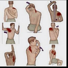 an image of a man doing exercises with his neck and shoulder pain on the phone