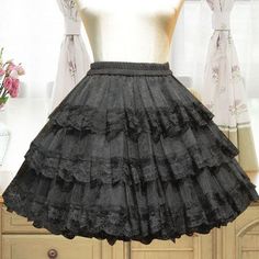 SKU: LIN00471 Fabric: Organza Style types: Sweet Lolita Season: Spring, Summer, Autumn, Winter Notice: Any of the accessory is not included. Size(IN) Waist Length One Size 23.62-33.46 17.72 Can-can Petticoat For Costume Party, Sweet Tiered Party Skirt, Fitted Fairy Kei Skirt, Fairy Kei Fitted Skirt, Black Summer Petticoat For Costume Party, Elegant Summer Petticoat For Costume Party, Cute Black Party Skirt, Cute Black Summer Skirt, Cute Fitted Petticoat With Ruffles