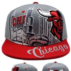 Brand New 100% Polyester Premium Chicago Downtown Snapback Hat In Alternate Hook Up Colors. Chicago Initials Along A Depiction Of A Chicago Skyline With An Angry Bull Head Off Center On A Gray Crown With Red Bill. Chicago Script On Bill. Bull Head Peaking On Back. One Size Fits Most. Chicago Snapbacks Like These Usually Retail For $29 Plus Shipping, But You Can Take Advantage Of This One For Only $22 With Free Domestic Priority Mail Shipping!!! Hat Has Logos And Letters On Front And Back Of Crow Lexus Logo, Angry Bull, Chicago Bulls Hat, Jordan Hats, Chicago Downtown, Swag Hats, Dope Hats, Red Bill, Jordan Shoes Retro