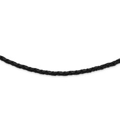 Sterling Silver 20inch 4mm Black Leather Braided Necklace. Material: Primary - Purity:925|Material: Primary:Sterling Silver|Material: Primary - Color:White Size: Length: 20 inch - Width: 4 mm.  Color: Metal Type.  Gender: unisex.  Age Group: adult. Snake Choker Necklace, Silver Chain For Men, Braided Necklace, Gold Rope Chains, Sterling Pendant, Sterling Silver Chain Necklace, Charm Pendant Necklace, Silver Gifts, Fine Jewelry Gift