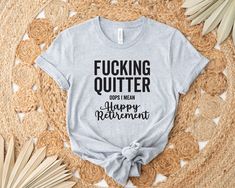 Funny Retirement Shirt, Happy Retirement T shirt, Retirement Party Shirts, Retired 2022 Shirt, Funny Retired Shirt, Gift for Retired All sales are final, no EXCHANGE or RETURN. The shirts are UNISEX (run big), so, please check the size chart before ordering ⭐⭐ Product Description ⭐⭐ - This is a DTG (Direct to Garment) print, not Vinyl or sublimation. The design is printed direct on the shirt with garment ink. Unisex Crew Neck Shirts - The brand for our unisex crew neck shirts is Bella Canvas. ⭐⭐ Retirement T Shirts Funny, Retirement Tshirt Men, Funny Retirement Shirts For Men, Teacher Retirement Tshirts, Retirement Shirts For Women Funny, Retired Tshirt Ideas, Retirement Tshirts Women, Teacher Retirement Shirt, Funny Retirement Shirts