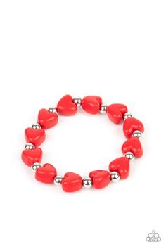 Pack of five bracelets in assorted colors and shapes with a retail price of $1 each. Featuring silver beads, the Valentine's Day inspired stretchy bracelets feature heart-shaped beads in shades of red, pink, blue, and multicolored. Bracelets Colors, Kandi Inspo, Paparazzi Accessories Jewelry, Heart Bracelets, Valentines Bracelets, Bracelet Craft, Kids Bracelets, Bracelet Kits, Accessories Set