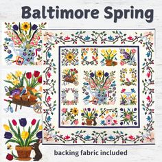 Baltimore Spring Block of the Month Program Baltimore Album Quilt, Block Of The Month, Gorgeous Design, Come Together, An Eye, Baltimore, Laser Cut, The Beauty, Collage