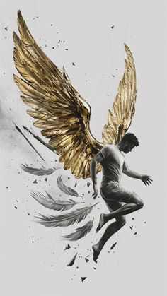 Anime Template, Angel Tattoo Designs, Tattoo Graphic, Art Of Beauty, Angel Tattoo, Back Pieces, Pastel Drawing, Tattoo Idea, Angel Wings