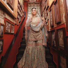 Golden Bridal Lehenga, Angrakha Dress, Bridal Anarkali Suits, Bridal Anarkali, Nikkah Dress, Indian Bridal Wear, Pakistani Bridal Dresses, Pakistani Wedding Dresses, Pakistani Bridal Wear