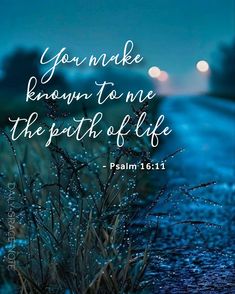 You make known to me the path of life - Psalm 16:11 (NIV) Heavenly Images, Spiritual Uplifting Quotes, Pray Big, Encouraging Bible Quotes, Scripture Images, Psalm 16:11, Promise Keeper, Christian Fall