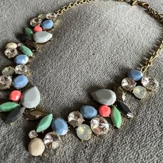 J Crew Statement Necklace Never Worn J Crew Jewelry, Blue Gold, Womens Jewelry Necklace, J Crew, Statement Necklace, Color Blue, Jewelry Necklaces, Necklaces, Women Jewelry