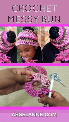 the crochet messy bun is an easy and fun project for kids to make