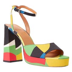 The Staud Solange Marble Wave Is An Open Toe Platform Heel With Ankle Strap And Buckle Closure, Made Out Of Marble Wave Taffeta Heel Height: 125mm / 4.9" Never Worn New With Tags Comes With Box And Dust Bag Multicolour Size 38.5 (Us 8.5) If Between Sizes, Consider Sizing Up Elegant Leather Sandals By Staud, Elegant Staud Leather Sandals, Elegant Staud Sandals For Summer, Elegant Open Toe Sandals By Staud, Elegant Summer Heels By Staud, Elegant Staud Heels For Summer, Staud Open Toe Spring Heels, Staud Open Toe Heels For Spring, Chic Staud Leather Sandals