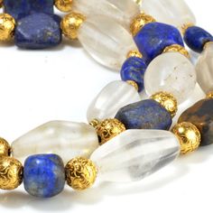 Rock Crystal Necklace, Ancient Beads, Lapis Lazuli Jewelry, Historical Jewellery, Victorian Gold, Medieval History, Art Antique, Ancient Jewelry, Shiny Things