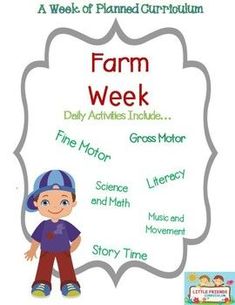 a poster with the words farm week on it