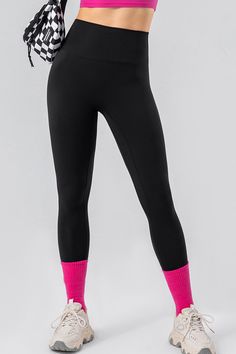 Elevate your workouts with our High Waist Wide Waistband Active Leggings. Designed for women, these leggings provide ultimate comfort and support. With a stylish design, these workout leggings are perfect for the gym or running errands. Shop now and feel confident and stylish while staying active. Features: Basic style Stretch: Highly stretchy Material composition: 80% nylon, 20% elastane Care instructions: Machine wash cold. Tumble dry low. Imported Product measurements:S:Bottom Length 33.46 in