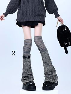 The price is for a pair of leg warmers and a pair of socks only, others are not included. Leg Ring, Steampunk Fashion Female, Legs Ring, Steampunk Fashion Male, Gothic Skirts, Invisible Socks, Detachable Collar, Calf Socks, Long Socks