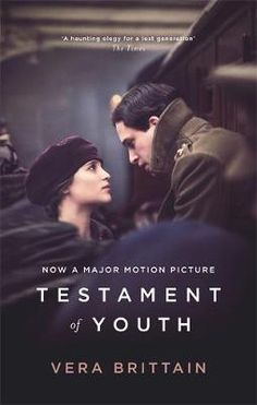 a movie poster for the film testament of youth