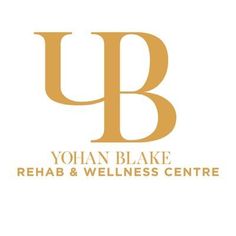 the logo for yolan blake rehab & wellness centre, which is