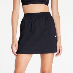 Nwt Nike Sportswear Woven Miniskirt Soft, Stretchy Woven Fabric And A Standard Fit Give This High-Rise Miniskirt A Casual Feel Perfect For Everyday Wear. Designed To Sit At Your Belly Button, The Elasticated Waistband Has An Internal Drawcord To Help You Personalize The Fit. Pink Tennis Skirt, Nike Skirt, Black Tennis Skirt, Nike Tennis Skirt, Nike Skirts, Blue Skort, Athletic Skort, Athletic Skirt, Pleated Tennis Skirt