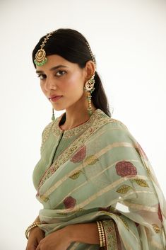 Elevate your style with our zardozi-embroidered hand block printed silk organza sari, perfectly paired with a pin-tucked blouse. This ensemble exudes timeless elegance and sophistication, making it a perfect choice for grand occasions and celebrations. Organza Sari, Personal Shopping Service, Silk Organza, Printed Silk, Fashion Labels, Personal Shopping, Global Fashion, Chic Design, Elevate Your Style